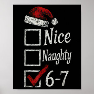 Póster 6-7 Meme Bonito Travieso 67 Navidad Rotura Cerebra