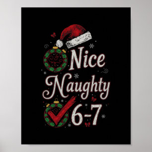 Póster 6-7 Meme Bonito Travieso 67 Navidad Rotura Cerebra