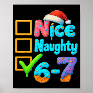 Póster 6-7 Meme Divertido Navideño 67 Cerebro podrido Nic