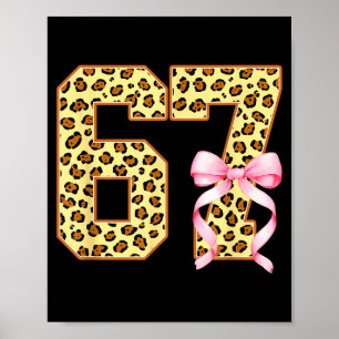 Póster 6-7 Meme Leopardo Guepardo Cool Seis-siete Diverti