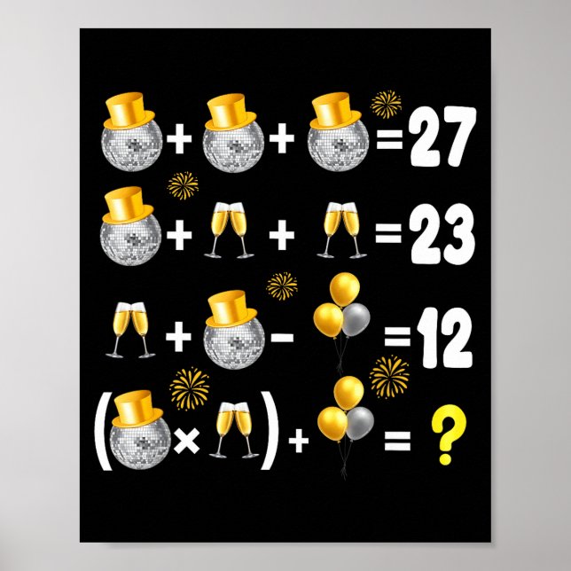 Póster 6-7 New Year 2026 New Years Eve Party Supplies Mat (Frente)