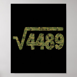 Póster 6 7 Patrón del Ejército Meme Raíz Cuadrada 4489 Je