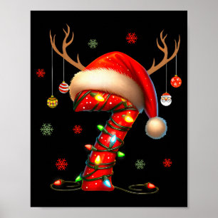 Póster 6 7 Seis Siete Gen Z Alpha Feliz Navidad Fiesta 