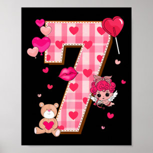 Póster 6 7 Seis Siete Meme Escoria Gen Alpha San Valentín
