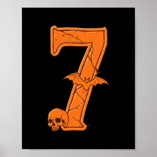 Póster 6 7 Seis Siete Memes Pareja Coincidencia Halloween