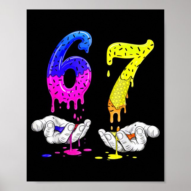 Póster 6 7 Six Seven Meme 67  (Frente)