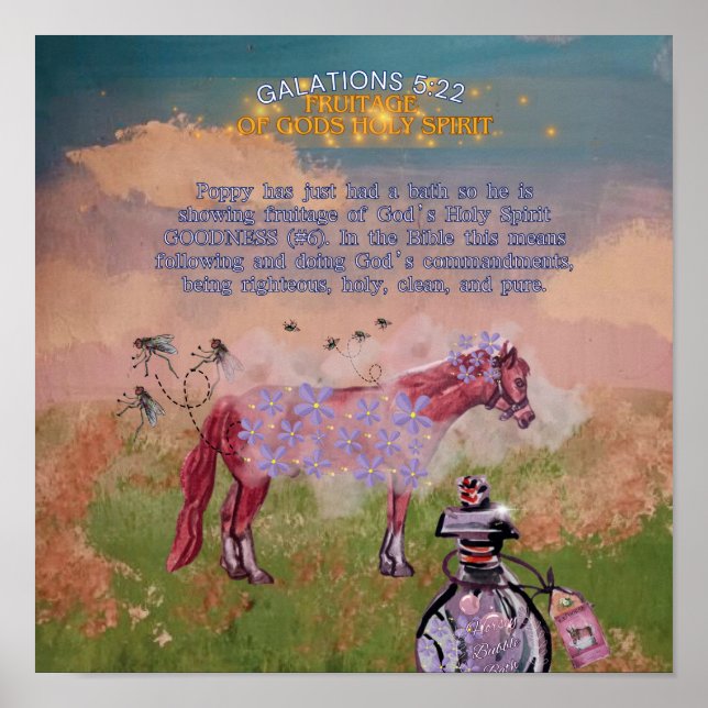 Póster #6 Bondad FRUTOS DE DIOS Espíritu Santo  (Frente)