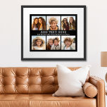 Póster 6 Collage de fotos con 2 líneas de texto simple<br><div class="desc">Un collage de 6 fotos cuadradas con 2 líneas de texto resaltadas en el medio. Añada "GRANDPA" o "DADDY" con la foto de los niños y haga un lindo recuerdo para la familia. Añade tus fotos favoritas a esta plantilla divertida. Puede usar fotos cuadradas o cualquier foto para esta cuadrícula....</div>