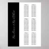 6 Cuadro | Sencilla y elegante tabla de asientos d