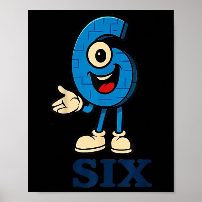 Póster 6 Deterioro cerebral 67 Seis Siete 6 7 Disfraz de  (Frente)