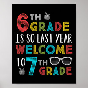 Póster 6° Grado Es Tan El Año Pasado Bienvenidos Al Té De