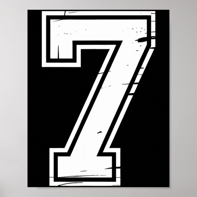 Póster 6 Number 67 Six Seven Meme  (Frente)