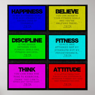 Póster 6 Poster de citas de fitness en Bright