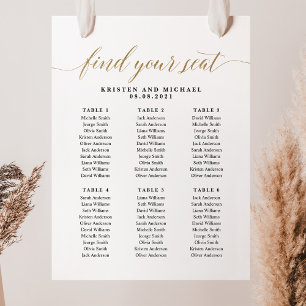 Póster 6 Tablas Encuentre Su Asiento