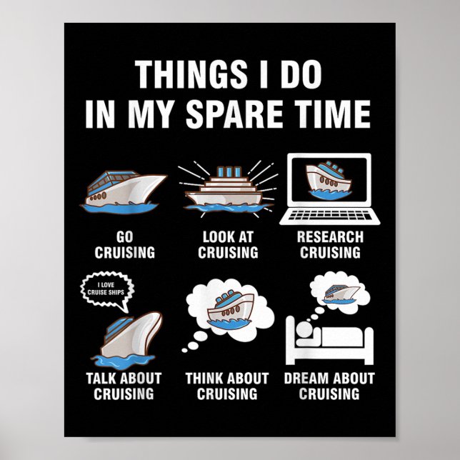 Póster 6 Things I Do In My Spare Time - Cruising Lovers  (Frente)