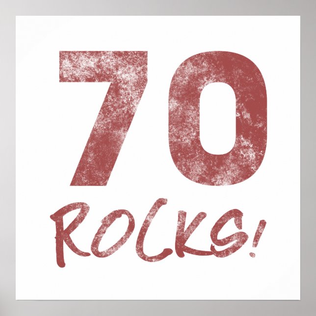 Póster 70.ª Roca de Cumpleaños (Frente)