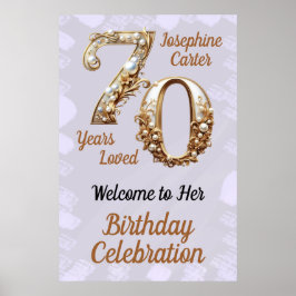 Póster 70.º Fiesta elegante