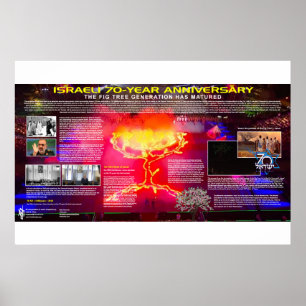 Póster 70° aniversario de Israel - Generación de árboles