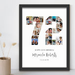 Póster 72.º Collage de fotos de Personalizado número 72<br><div class="desc">Celebrar el 72 cumpleaños con este poster de collage de fotos número 72 personalizado. Este regalo de personalizable también es perfecto para el aniversario de los bodas. Es una gran manera de mostrar preciosos recuerdos de tu vida de boda y casada. El poster presenta un collage de fotos que capturan...</div>