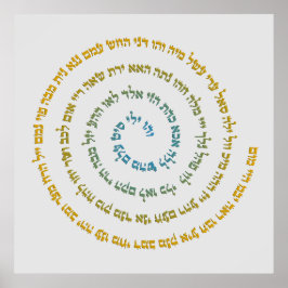 Póster 72 Nombres de Dios