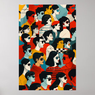 Póster 737 Héroes cotidianos del Mosaico Urbano