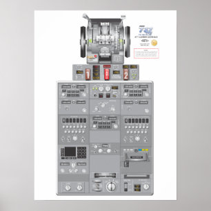 Póster 737NG bajan el poster en popa