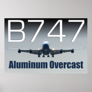 PÓSTER 747 SUPERCAST DE ALUMINIO