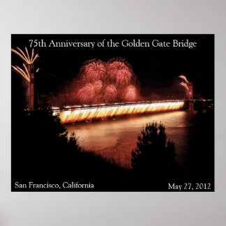 Póster 75° Aniversario del puente Golden Gate