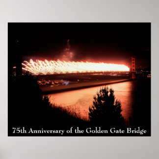 Póster 75° Aniversario del puente Golden Gate