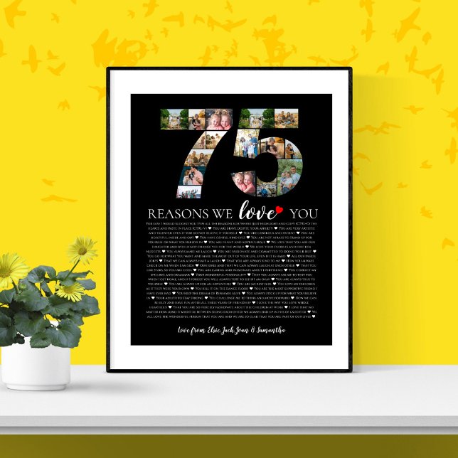 Póster 75 razones por las que te queremos abuelo cumpleañ (Subido por el creador)