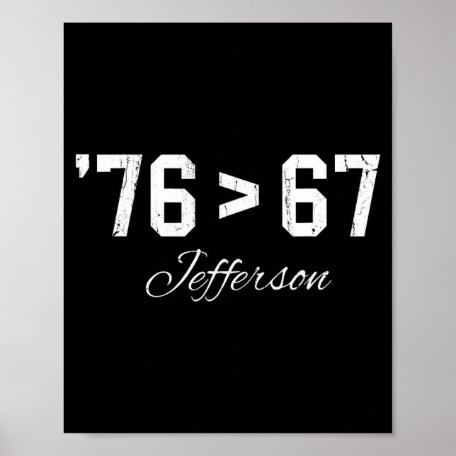 Póster 76 > 67 Jefferson, Seis Siete Meme  (Frente)