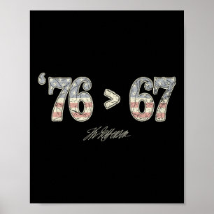 Póster 76 67 Thomas Jefferson Seis Siete 6 7 Meme Gen Alp