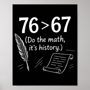 Póster 76 Mayor Que 67 Haz Las Cuentas Chiste De Historia