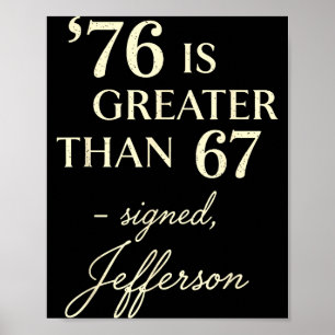Póster 76 Mayor Que 67 Thomas Jefferson Historia Diversió