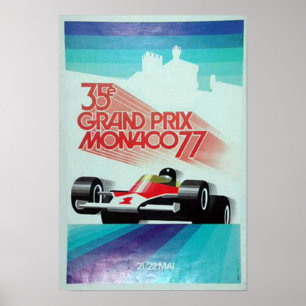 Póster 77 monico grand prix advertisement