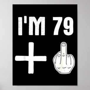 Póster 79 1 - Frase de cumpleaños 80 Humor - Dedo Medio