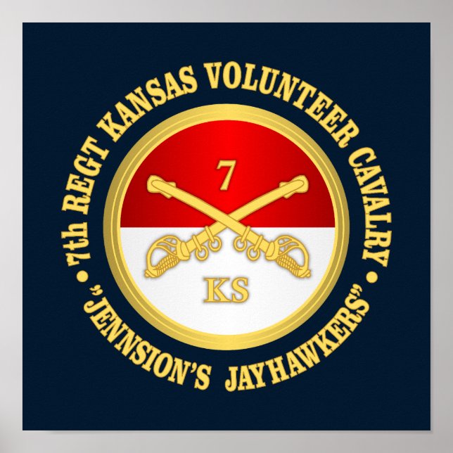 Póster 7.ª Caballería de Kansas (Frente)