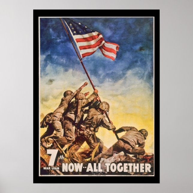 Póster 7.ª guerra: Soldados prestamistas y Poster de Band (Frente)