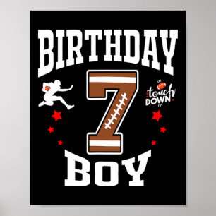 Póster 7.º Aniversario Camisa De Fútbol - Niño De 7 Años
