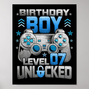 Póster 7.º Fiesta de videojuegos desbloqueados de nivel 7
