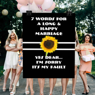 Póster 7 Palabras Para Un Largo Y Feliz Matrimonio - Póst