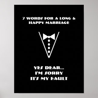 Póster 7 Palabras Para Un Matrimonio Largo Y Feliz - Post