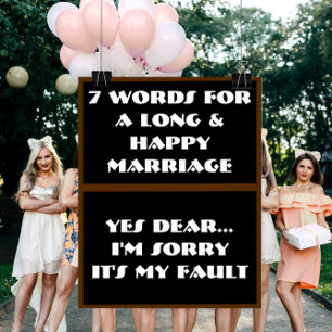 Póster 7 Palabras Para Un Matrimonio Largo Y Feliz - Post