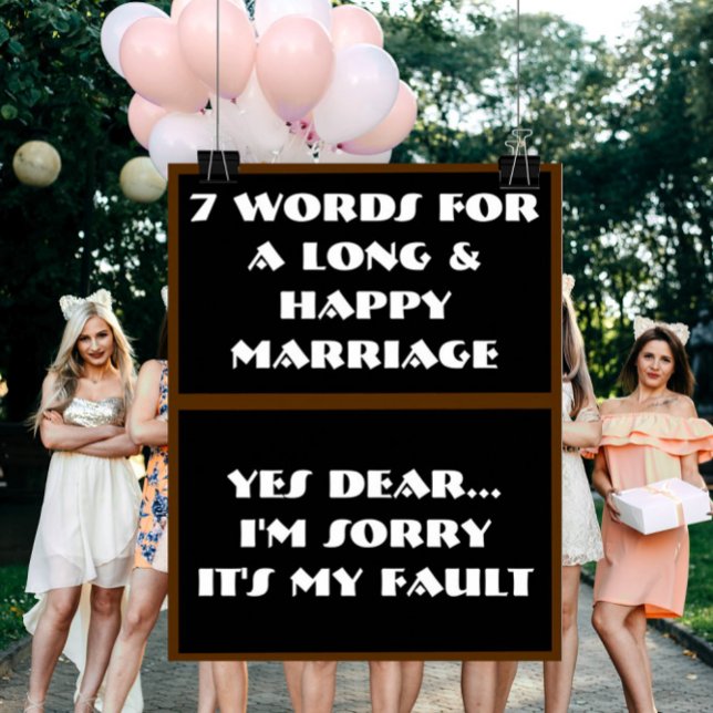 Póster 7 Palabras Para Un Matrimonio Largo Y Feliz - Post (Subido por el creador)