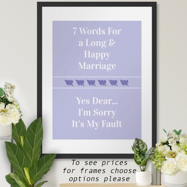 Póster 7 Palabras Para Un Matrimonio Largo Y Feliz - Post (Subido por el creador)