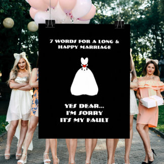 Póster 7 Palabras Para Un Matrimonio Largo Y Feliz - Póst