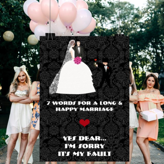 Póster 7 palabras para un matrimonio largo y feliz - Sí,  (Subido por el creador)