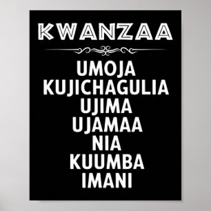 Póster 7 Principios De Kwanzaa