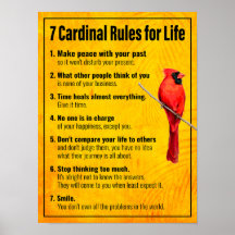 7 reglas cardinales para la vida