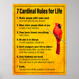 Póster 7 reglas cardinales para la vida